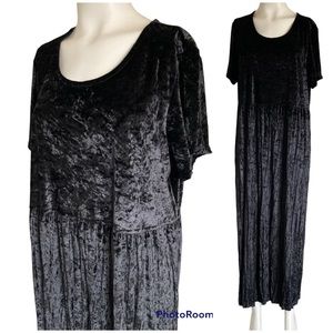 Vintage Green Mountain Mercantile Vermont Country Store Crushed Velvet Dress 16